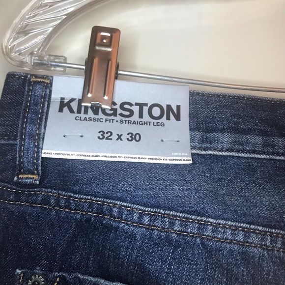 Blue Distressed Express jeans - Picture 3 of 4